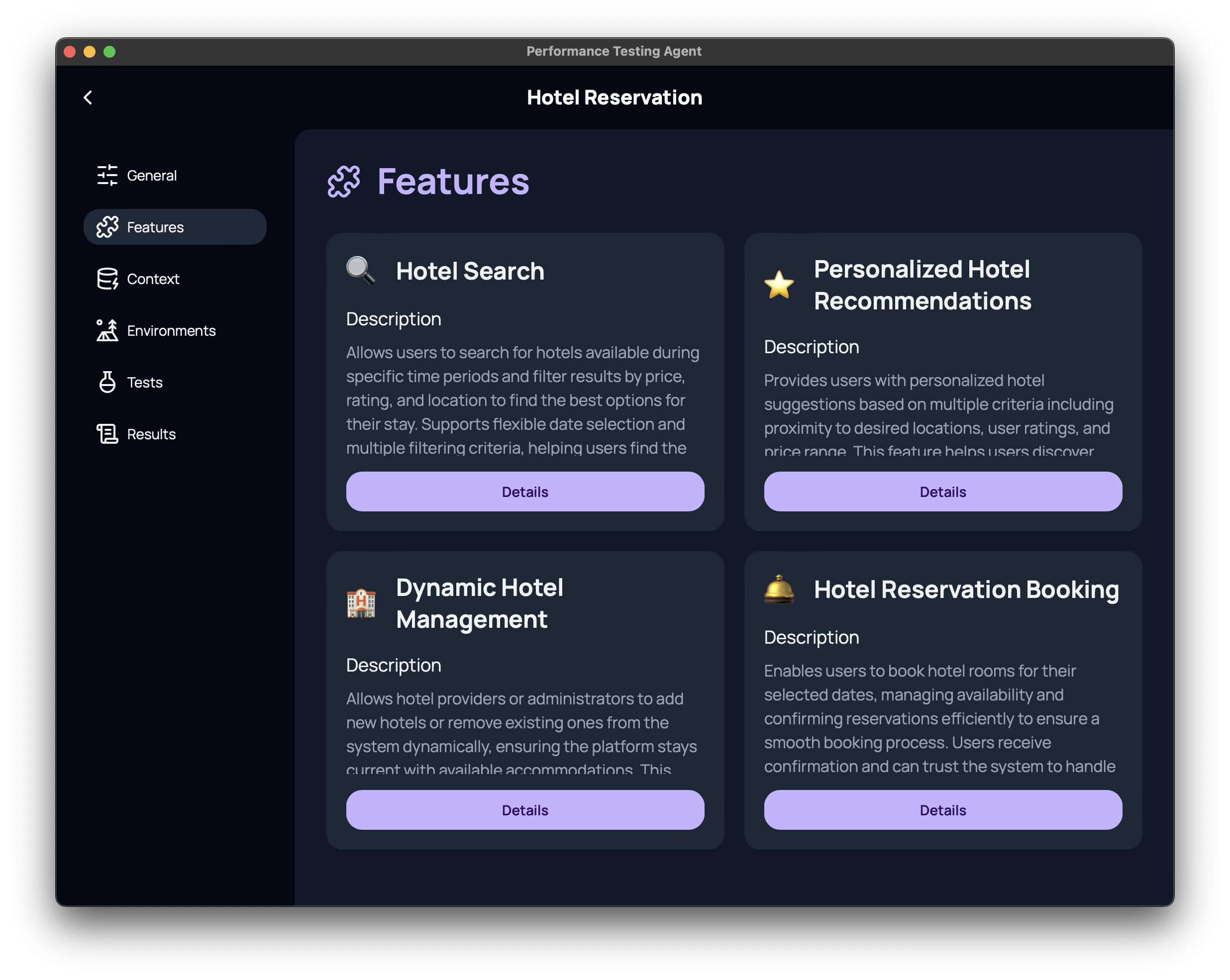 Performance Testing Agent - Feature Detection